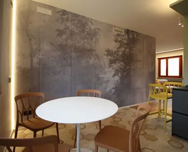 Zona pranzo ristrutturata